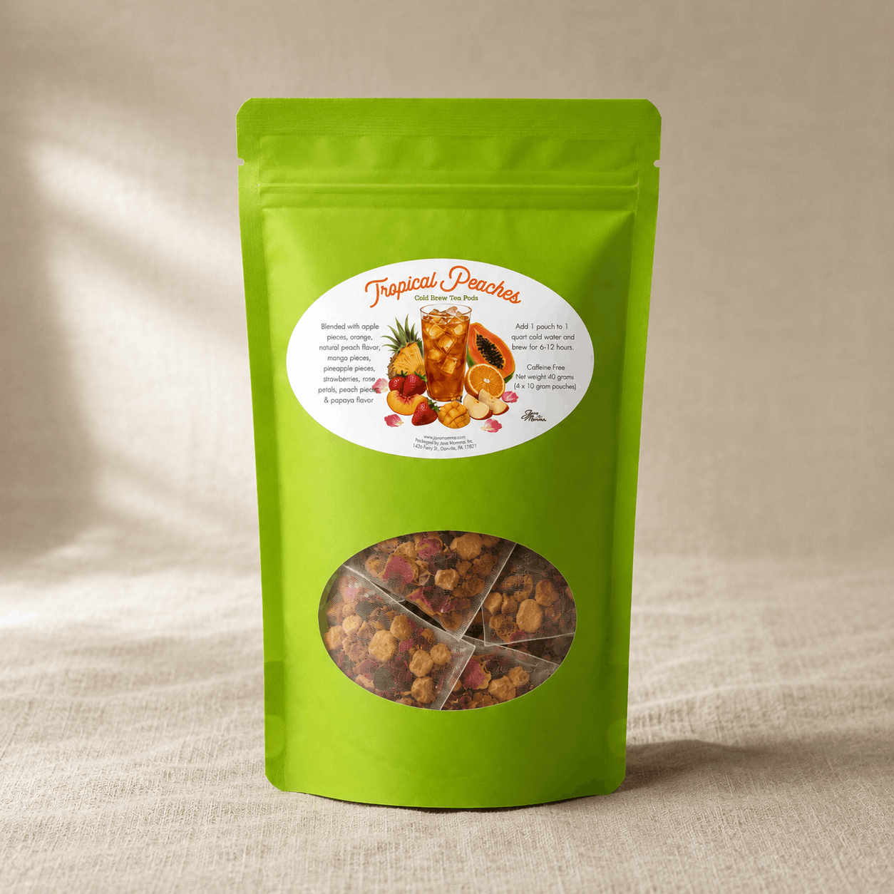 Tropical Peaches –  Cold Brew Tea Pods