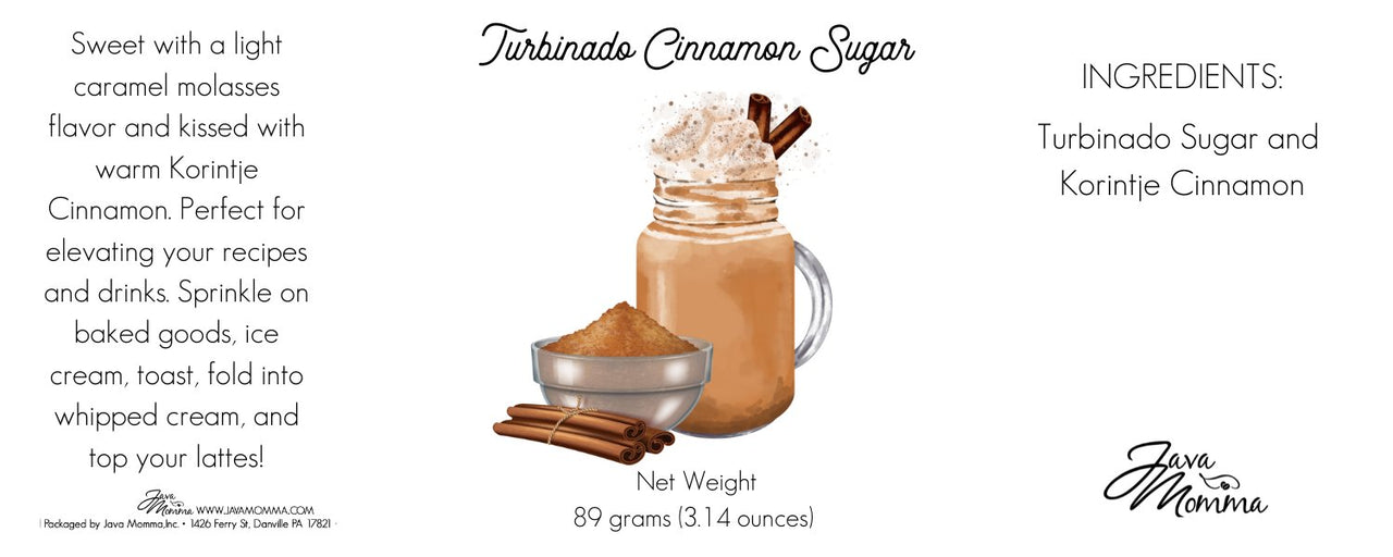 Turbinado Cinnamon Sugar - Java Momma