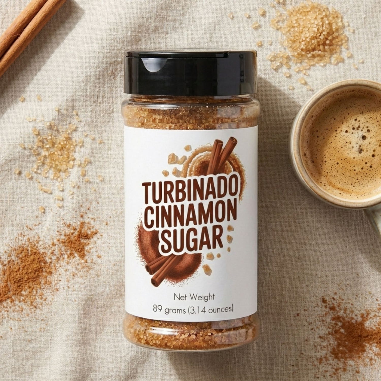 Turbinado Cinnamon Sugar  – Sweet, Spicy, and Everything Nice