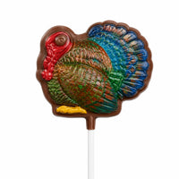 Thumbnail for Turkey Round Pollylop® — Chocolate Lollipop - Sensational Sweets