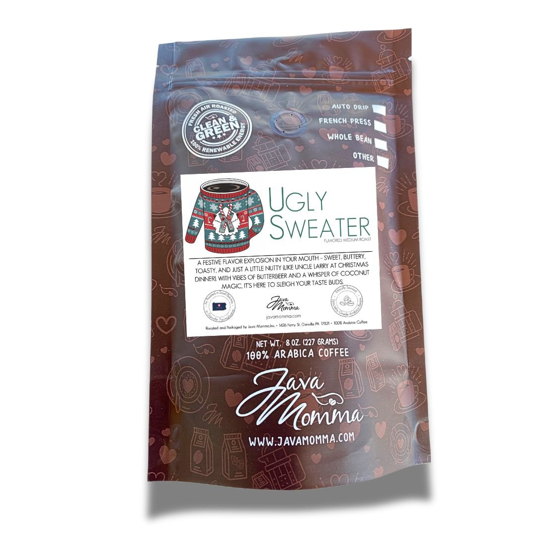 Ugly Sweater Coffee – Sweet, Buttery, and Toastier Than Grandma’s Fruitcake 🎄 - Java Momma