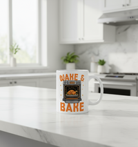 Thumbnail for Wake & Bake Mug – Funny Thanksgiving Coffee Cup