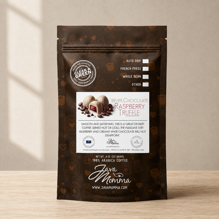 White Chocolate Raspberry Flavored Coffee | Java Momma