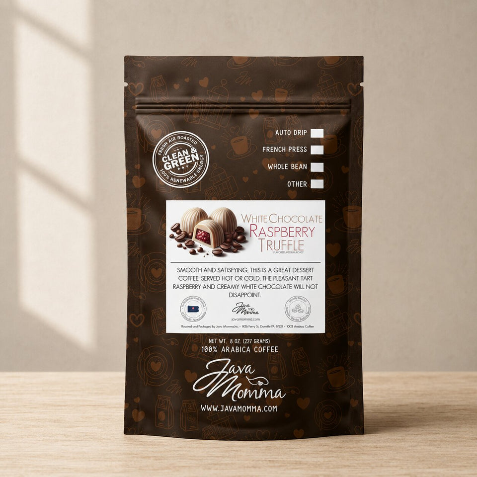 White Chocolate Raspberry Flavored Coffee | Java Momma