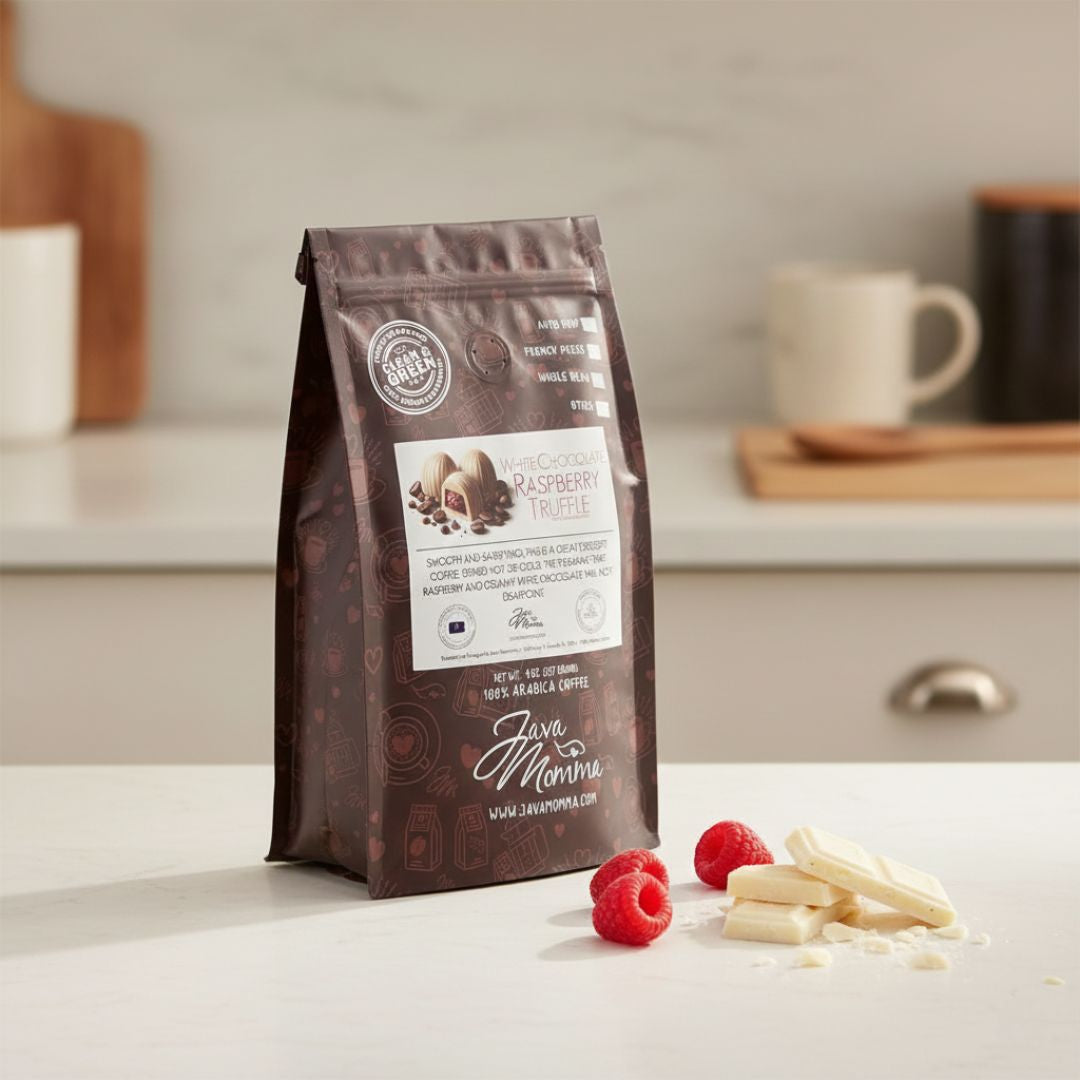 White Chocolate Raspberry Flavored Coffee | Medium Roast Dessert Coffee