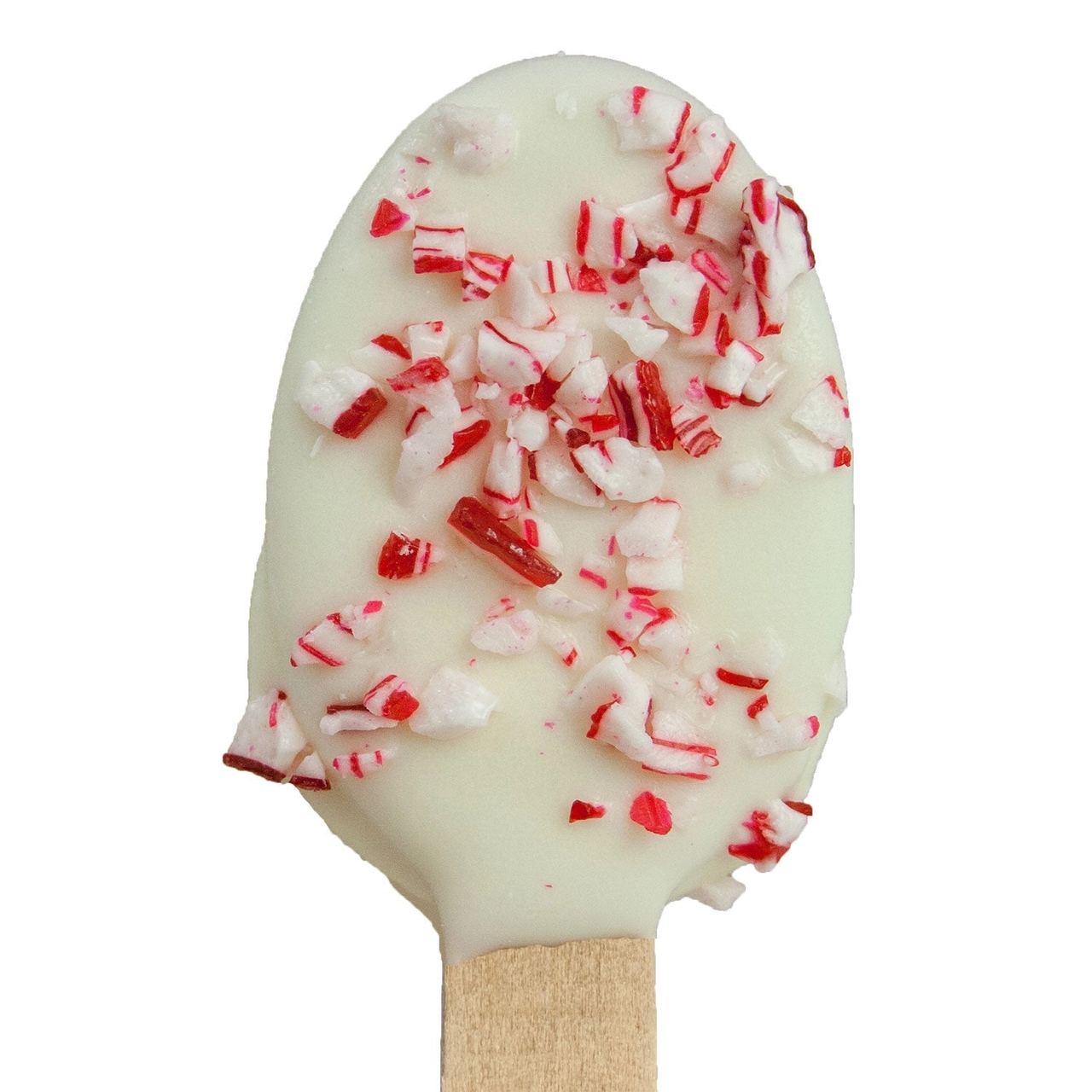 Peppermint White Chocolatey Dipped Spoon – Stir, Sip, Smile ☕🤍 ❄️