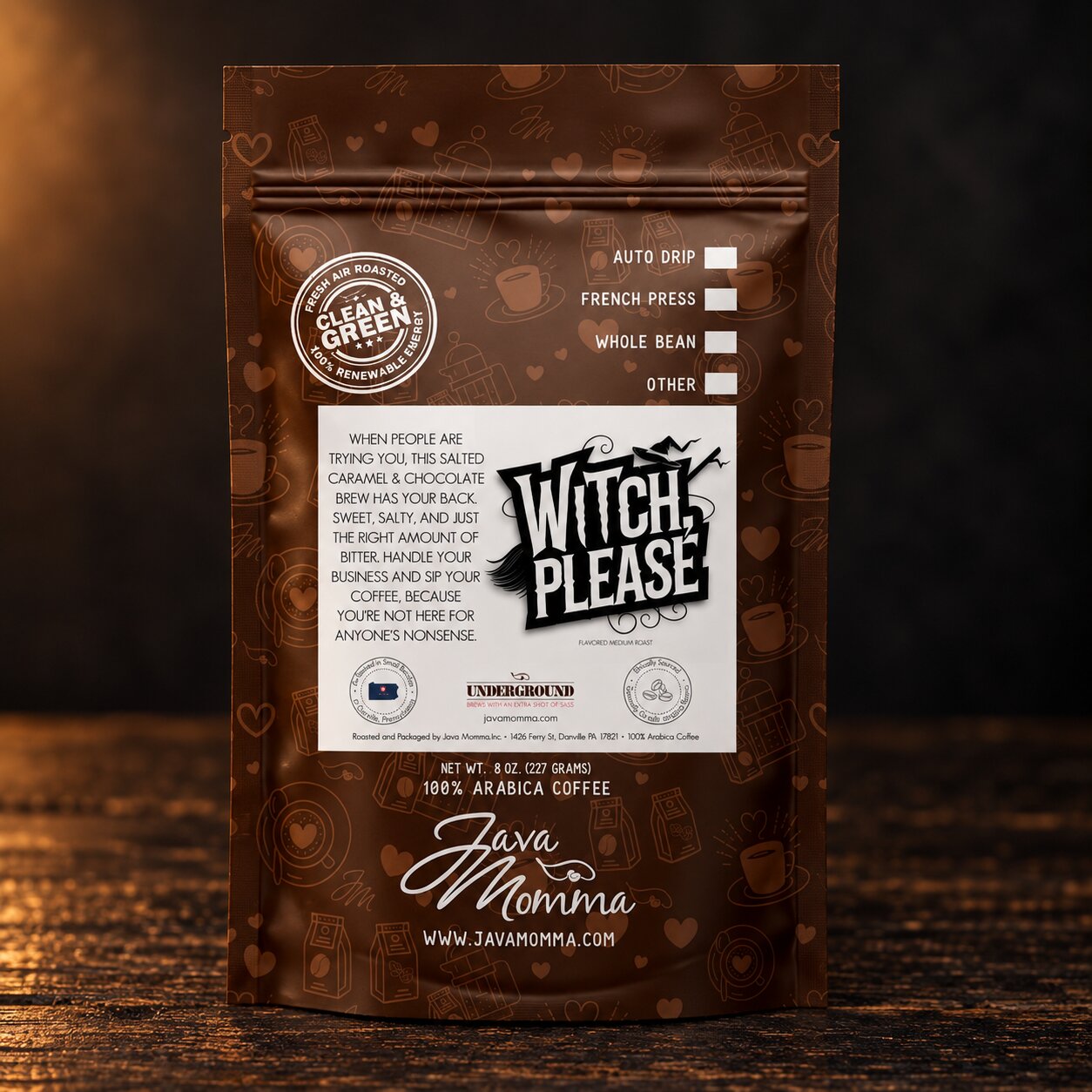 Witch, Please Coffee – Salted Caramel Chocolate Brew | Java Momma