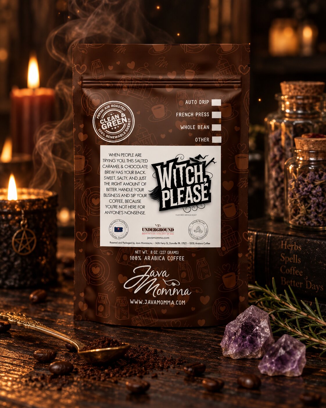 Witch, Please Coffee – Salted Caramel Chocolate Brew | Java Momma