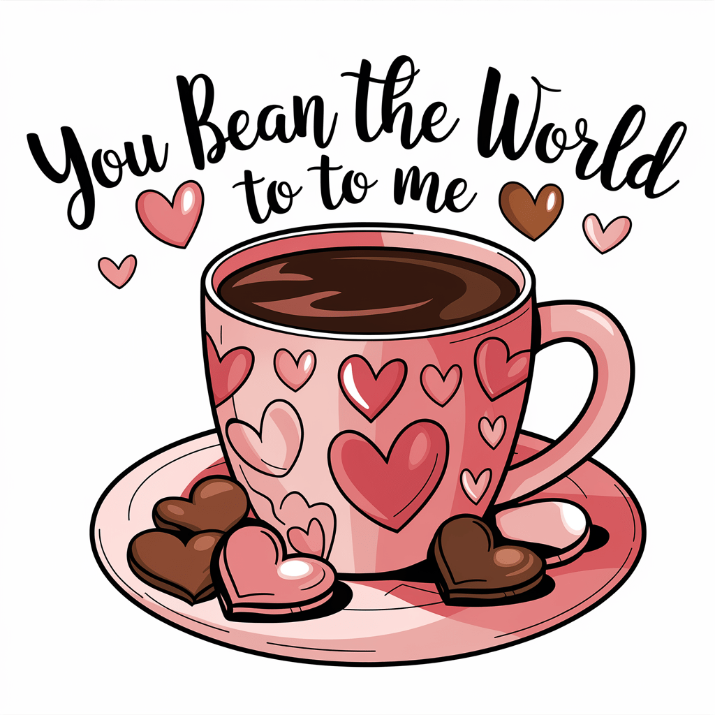 You Bean the World to Me Valentine - Death by Chocolate Flavored Coffee - Java Momma