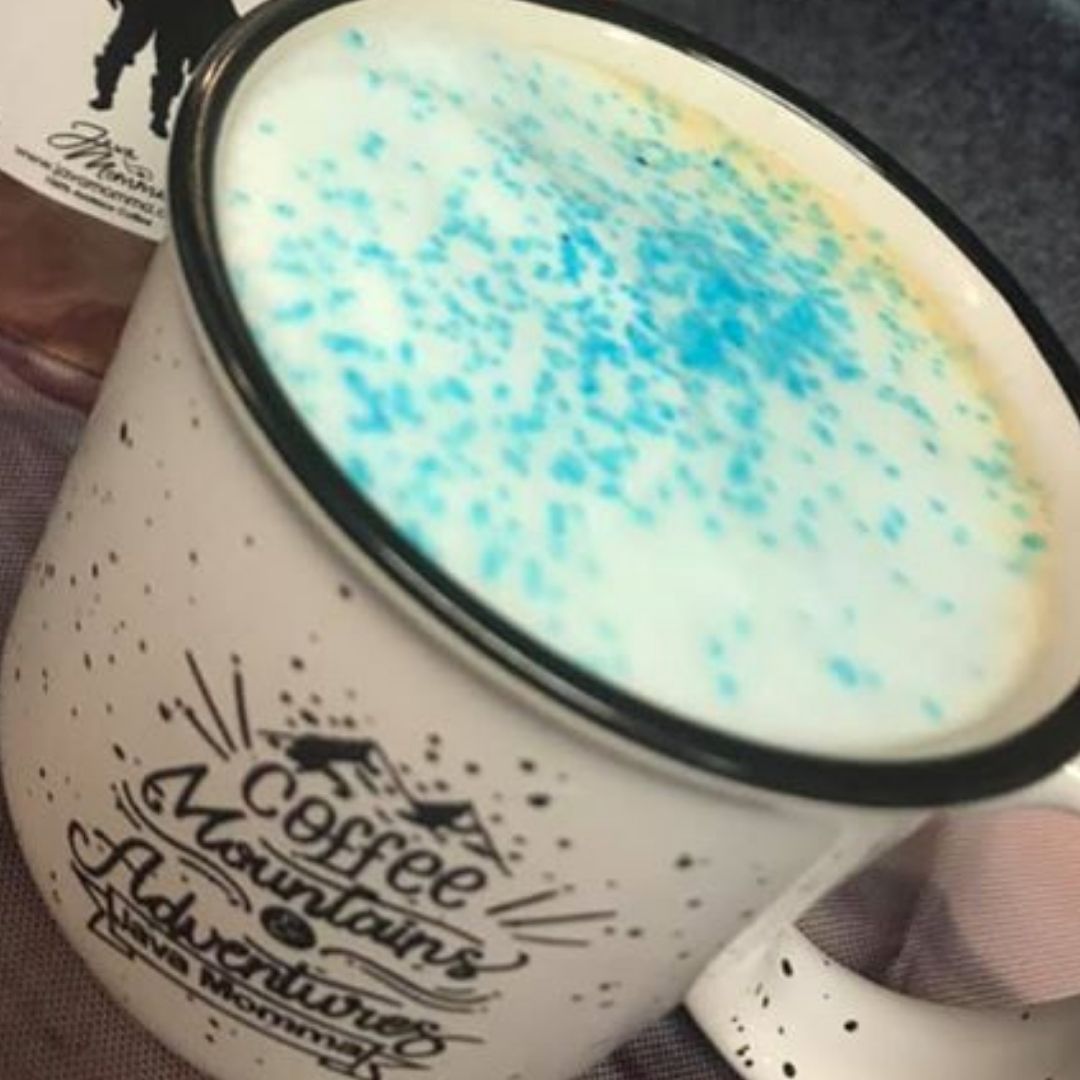 blue milk latte java momma